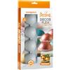 Decora 9260433 Stampo in Silicone Platinum flessibile, Made in Italy, di alta qualità, da 8 cavità, per una Mezza Sfera da Ø 60 X 30 H Mm, per preparazioni dolci e salate sia da forno che da frigo.
