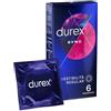 Durex Sync Preservativi Ritardanti e Stimolanti 6 Pezzi