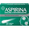 Aspirina Dolore E Infiammazione 500 Mg Acido Acetilsalicilico 20 Compresse
