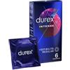 Durex Intense Preservativi Con Rilievi e Nervature Stimolanti 6 Pezzi