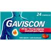 Gaviscon Compresse Masticabili Aroma Fragola 250 mg + 133,5 mg 24 Compresse