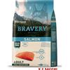 BRAVERY ADULT SALMON LARGE/MEDIUM BREEDS conf. 12 KG PROMO MINIMO 2 SACCHI prezzo a sacco