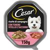 Cesar Ricette di Campagna Cibo per Cane con Tenero Vitello e Tacchino 150 g - 14 Vaschette