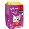 Whiskas Pranzetti Carni Miste Da 1 Anno Adulto, Cibo Umido Per Gatto, 12 Confezioni da 50 g, 72 Pezzi In Totale