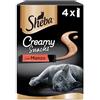 Sheba Creamy Snacks Manzo, 11 confezioni da 4 snack