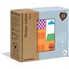 Clementoni - 16227 - Shapes Cubes - Case e Casette, cubi impilabili per Bambini 12 Pezzi, Puzzle Bambini 4 Anni - Materiale 100% Riciclato - Play for Future - Made in Italy