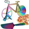 TDCQ Tagliapizza Bici,Bicicletta Ruota Tagliapizza,Tagliapizza Bicicletta,Rotella Tagliapizza Bicicletta,Tagliapizza Acciaio Inox,Taglierina per Pizza (Colorato)