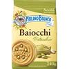 Mulino Bianco Biscotti Baiocchi al Pistacchio, Biscotti con Pistacchio e Pastafrolla Ideali per Colazione o Merenda, Senza Olio di Palma, 1 Sacchetto da 240g