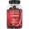 LUXÉOL - Integratore Alimentare Gummies Caduta Dei Capelli - A Base Capelvenere - Gusto Ribes Nero - Prodotto in Francia - Programma di 1 mese - 60 Caramelle Gommose