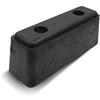 DOJA Barcelona | Tampone in Gomma per Camion | 2 Pz | Cunei Frenanti per Roulotte | 240x80x89mm | Gomma | Accessori Camion | per Rimorchio, Caravan, Fermaruota, Garage, Parcheggio