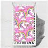 Odot Lenzuolo con angoli Lenzuola Carrozzina Neonato, Stampa di Unicorno Bambino Cotone Coprimaterasso, Lenzuola per Culla Babybay (100x135 cm,Nuvola)