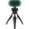 Ozgkee Webcam USB ad alta definizione 2K per videoconferenze live (blu)