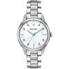 Bulova Orologio classico al quarzo da donna, in acciaio inox, con diamanti, color argento (modello: 96P199), Classico Sutton, Sutton Quartz - Bracciale in acciaio inossidabile color argento