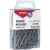 OFFICER PRODUCTS 18083269-19 - Graffette in metallo argentate, 32 mm, 75 pezzi, in pratica scatola/clip di carta