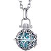 Morella Catenina donna acciaio inox 70 cm con ciondolo ornamentale e sfera zirconi tuchesi Ø 16 mm in sacchetto di velluto