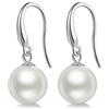 jiamiaoi Orecchini Perle bianco Pendenti Argento Sterling 925 per Donne e Ragazze