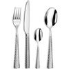 Amefa Set AMEFA Quadrille 24 servizi in acciaio inoxPer 6 persone acciaio inox | Set di posate per 24 persone per 6 persone, adatto alla lavastoviglie, acciaio inox 18/0, finitura lucida