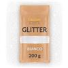 Creative Deco 200g Bianco Polvere Brillantini per Decorazioni, Polvere Glitter per Lavoretti | Sottile 0.2mm | Additivo Olografico per Smalto Unghie, Glitter per Pittura | Progetti d'Arte, Slime