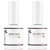 Nicedeco Base e Top Coat Smalto Semipermanente per Unghie Kit in Gel Soak Off UV LED Gel Unghie per Manicure - Durabilità & Facile da Usare