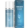 Beauxury Milano Crema Notte AntiAge con Acido Ialuronico, Ideale per Pelli Mature, Azione Schiarente e Purificante - Antirughe Idratazione Intensiva da 50 ml