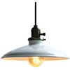 Lightess Lampada a Sospensione Vintage Rustico Industriale Lampada Diametro 25.5 cm a Soffitto di Alta Qualità per Sala Cucina Salotto Camera da Letto,E27 (Bianco)
