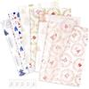 Larcenciel Carta Velina Natalizia + Adesivi, 60 Fogli Carta Velina 70x50cm per Imballaggio Oro Rosa Metallico, Carta Regalo con Albero di Natale Glitterato per Compleanni, Feste, Vacanze, DIY
