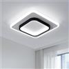 DELIPOP Lampada da soffitto a LED, 30W 3375LM Plafoniera LED Moderna Quadrata in Acrilico, Luce Bianca Fredda 6500K Lampadario per Soggiorno, Cucina, Corridoio, Ufficio, 30CM