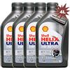 Shell Helix Ultra Extra 5w30 Olio Motore 100% Sintetico 4x1L = 4 Litri