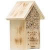 Windhager Casetta per Insetti per Post, Luogo di nidificazione, Protezione per Molti Insetti utili, in Legno Massiccio, 12 x 20 x 27 cm, 06971
