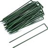 SZJYG Picchetti da Giardino a Forma di U, 30 Pezzi, Verde, Metallo, U-shape, 150mm
