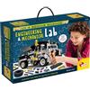 Liscianigiochi Lisciani - I'm a Genius Science - Superlaboratorio di ingegneria e meccanica - Kit scientifico ed educativo - Macchine edili - Per bambini dai 7 ai 12 anni