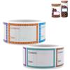AZWOOD Etichette Alimenti con Data, 2 Rotoli 1000 Etichette Congelatore Adesive 25x40mm per Alimentari Da Congelatori - Etichetta Scadenza Contenitori di Alimenti