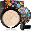 SIKOT Mushroom Head Air Cushion Foundatio, CC Cream Moisturizing Liquid Foundation, Cover, Lasting Brightens for Face & Neck, Even Skin Tone Makeup Base BB(avorio)