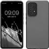 kwmobile Custodia Compatibile con Samsung Galaxy A53 5G Cover - Back Case Morbida - Protezione in Silicone TPU Effetto Metallizzato grigio metallizzato