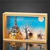 Hellum interno di illuminazione, Legno, bunt, 34,5 x 7 x 21,5 cm