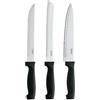 Pradel Essentiel Amefa - Set di 3 coltelli da cucina - Merlon - Acciaio 13 C - Finitura Brillante