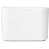 Brabantia - Mindset Contenitore per Rifiuti - Ideale per Rifiuti di Piccole Dimensioni - Coperchio Basculante Rimovibile - Antigraffio - Resistente alla Corrosione - White - 8.5 x 15 x 10 cm