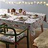 Catherine Lansfield Tovaglia in cotone con gnomi natalizi, 132 x 178 cm, grigio/rosso