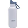 NERTHUS FIH 1263 bottiglia sport doppia parete 500 ml tappo click drink blu acciaio inox ideale per sport palestra spiaggia
