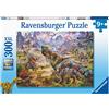 Ravensburger - Puzzle XXL Dinosauri Giganti | Puzzle 9 Anni In Su | Puzzle Bambini Da 300 Pezzi In Regalo | Regalo Bambino 9 Anni 49 X 36 Cm | Puzzles Ravensburger