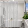 YISURE Tenda da doccia trasparente impermeabile 180x165, Tenda per doccia in plastica PEVA chiaro lavabile per il bagno con magneti, larghezza 180 x corta altezza 165cm