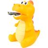 Lakpopya Salvadanaio Dinosauro per Bambini, Grande Salvadanaio Apribile in Materiale PVC Sicuro per Decorazione Della Stanza dei Bambini/Regalo/Giocattolo/Regalo di Battesimo(giallo, seduto)
