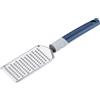 Tasty Grattugia a mano, ideale per grattugiare verdure, cioccolato e altro ancora, acciaio inossidabile di alta qualità, facile da usare, grigio, blu, argento, 25 x 5,7 cm