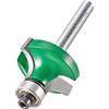 Trend CraftPro Fresa per rifilare con cuscinetto guida, gambo 1/4 pollice, raggio 9,5 mm, lunghezza di taglio 15,9 mm, include cuscinetti multipli, metallo duro (TCT), C078X1/4TC