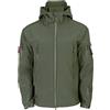 vokkrv Giacca In Softshell Da Uomo Con Cappuccio Giacche Tattico Outdoor Militare Impermeabile Antivento Calde Giubbotto tattiche invernale per lavoro, corsa, pesca, caccia, arrampicata