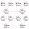 X-Sense wireless Mini rilevatore di fumo, rilevatore di fumo interconnesso wireless con batteria sostituibile, allarme di fumo interconnesso radio, conforme allo Standard EN 14604, XS01-WR (12 pezzi)