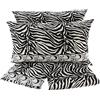 Vivy Victoria Lenzuola zebrate Completo Letto Matrimoniale Flanella Cotone