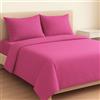 MAXIME MAISON - Completo Lenzuola Una Piazza e Mezza in Cotone Made in Italy, Set Lenzuola 1 Piazza e Mezza con Federe Tinta Unita, Biancheria da Letto Certificata Oeko Tex Standard 100