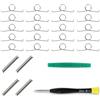 Young Wolf 20x L2 R2 Trigger Button Springs with 4x Cylinder 1x Screwdriver Compatible with DualSense PS5 Controller Spring Replacement Repair Tool