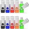 KEXIN Chiavetta USB 16GB 10 Pezzi, Pendrive 3.0 16 GB Memory Stick Chiavette USB per PC, Auto, TV Con Luce LED - Nero, Verde, Blu, Rosso, Arancione